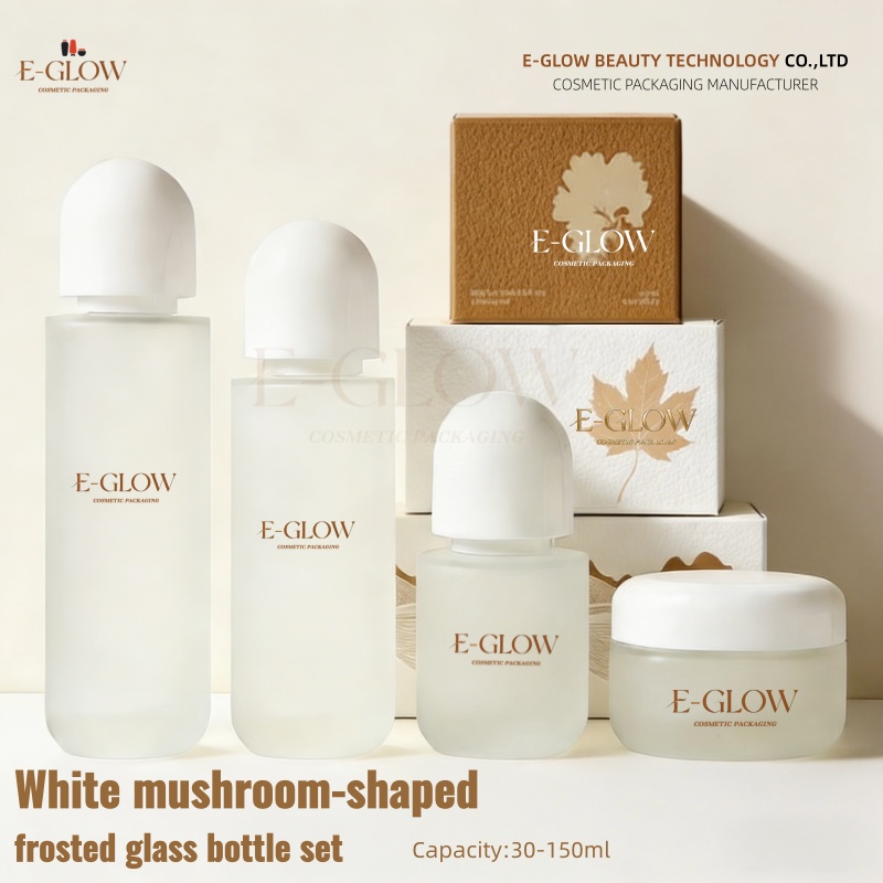 Luxury Skincare Packaging - 【Logo na zamówienie】1 szt. Matowy szklany