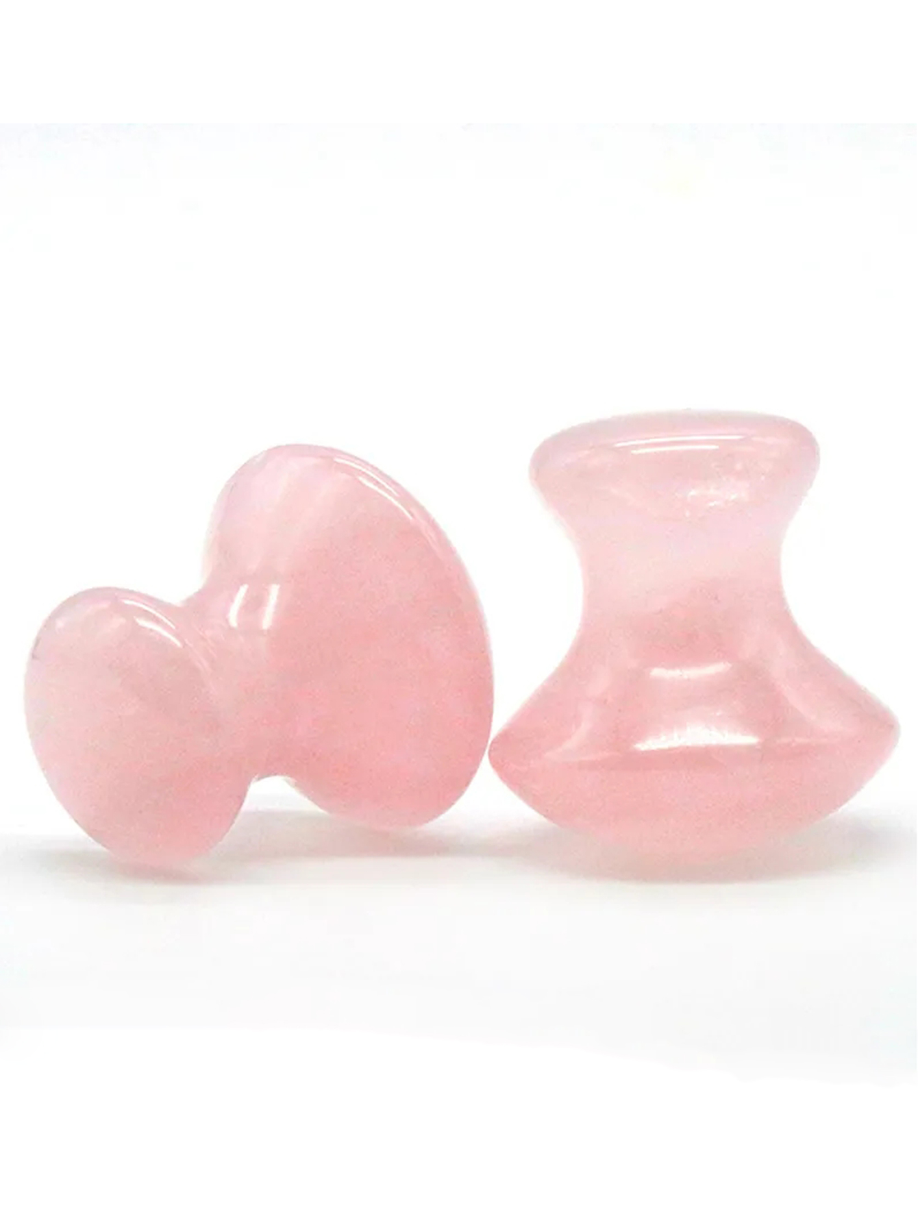 Luxury Skincare Tools - 1 szt Naturalny różowy kryształ jadeitowy