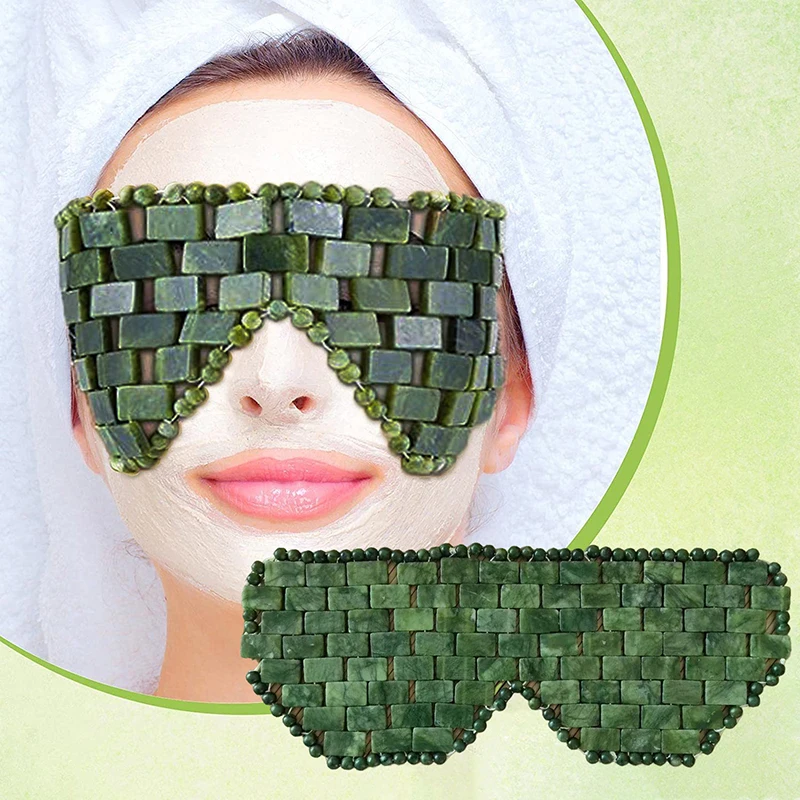 Luxury Skincare Tools - Maska chłodząca do twarzy, jadeitowa maska